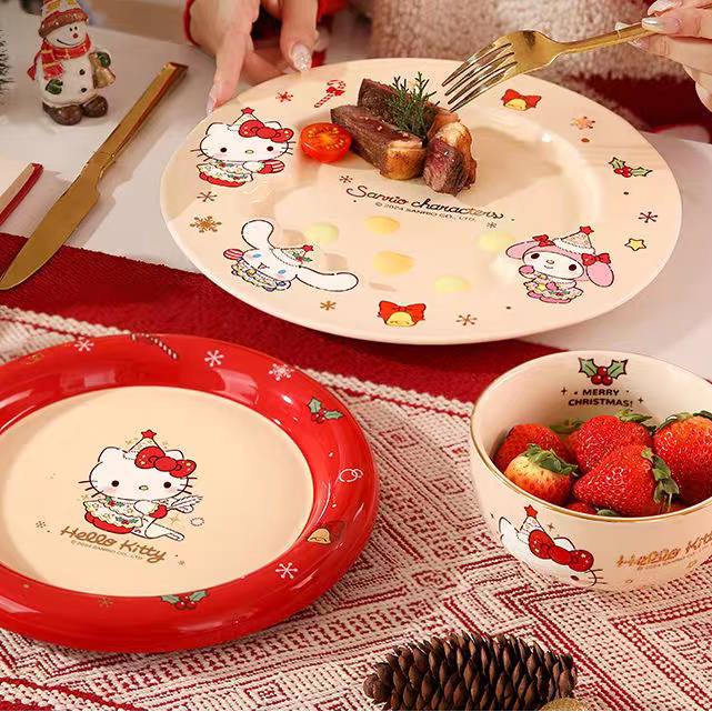 Sanrio Hello Kitty Tableware Set - 11piece Set - Official