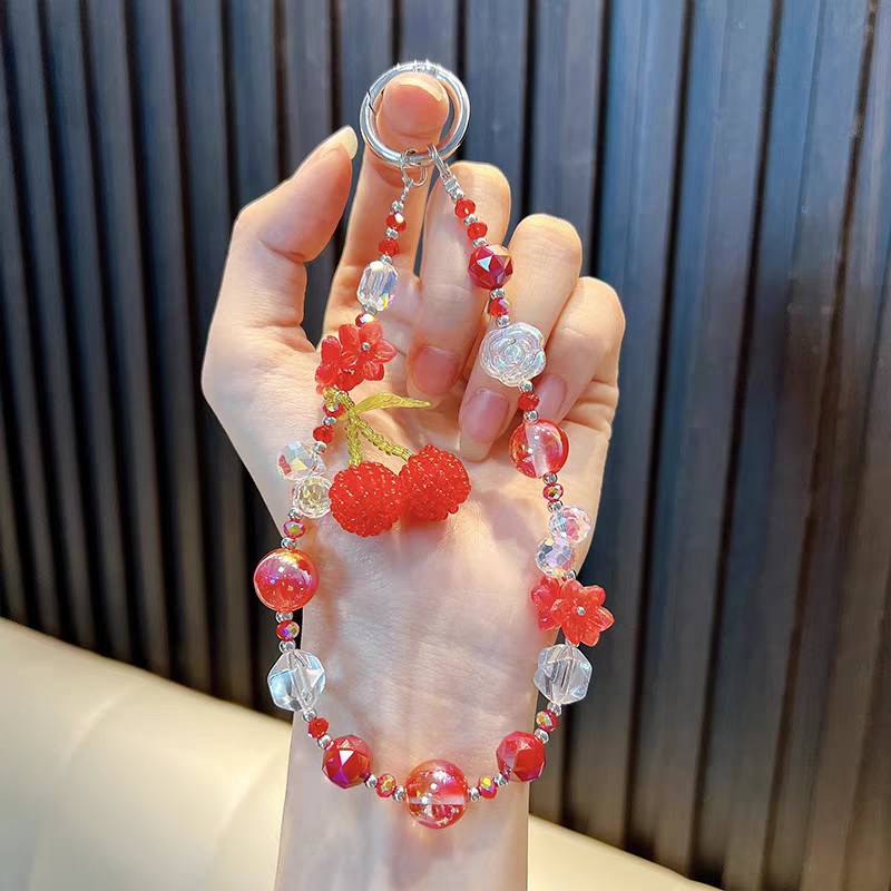 Beautiful Handmade Cherry Blossoms Keychain