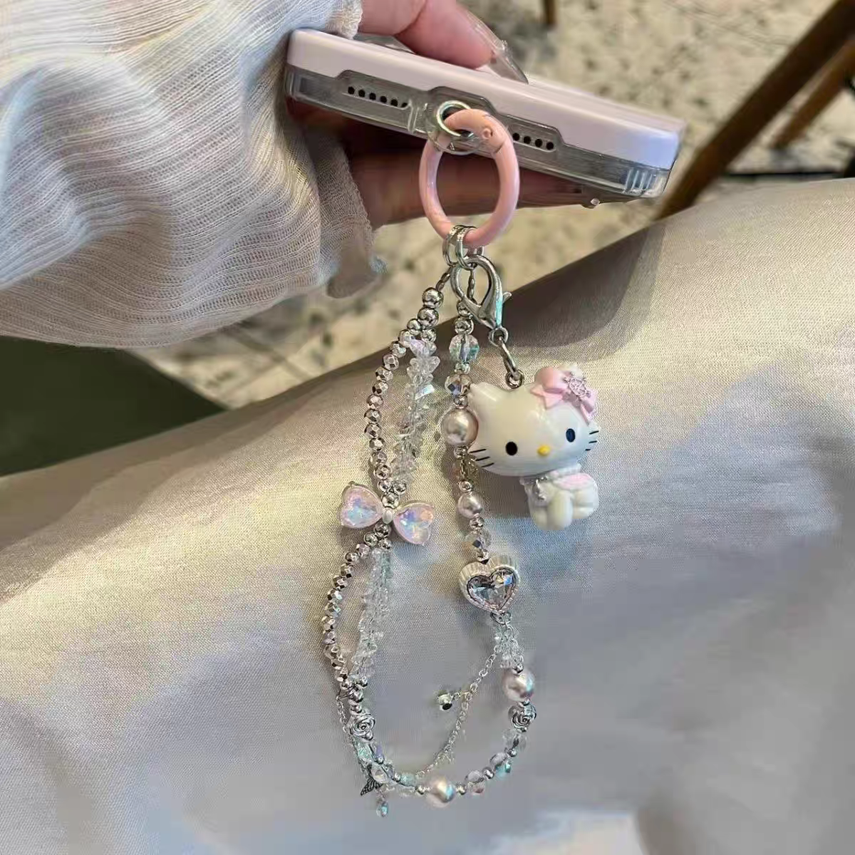 Handmade Hello Kitty Cute Phone Charm