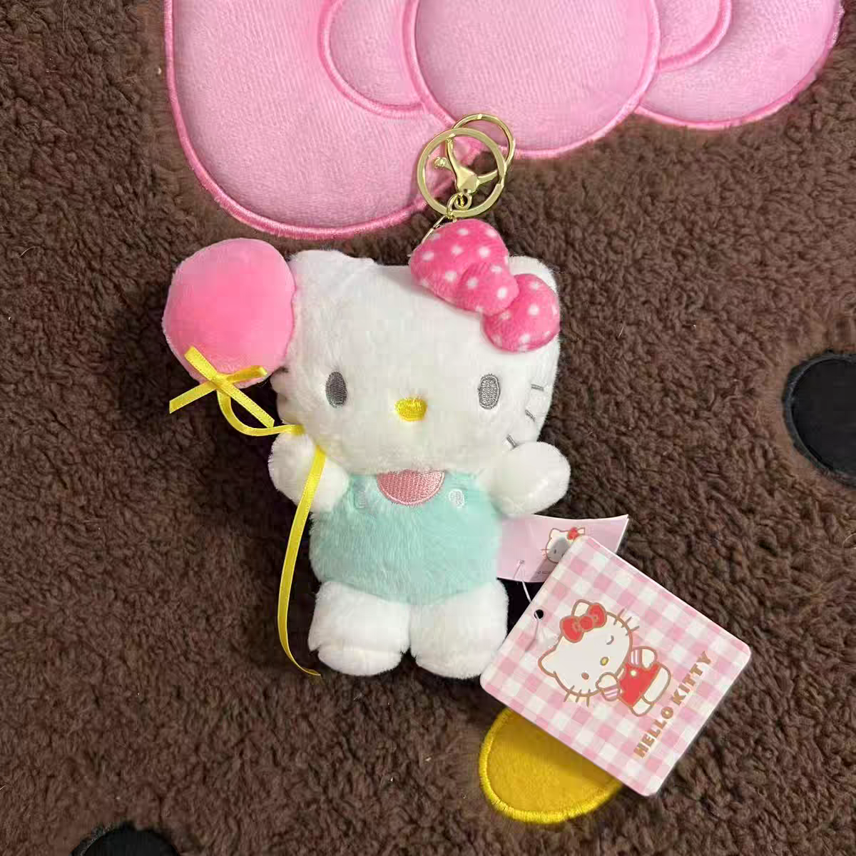 Hello Kitty Plush Keychain - Genuine