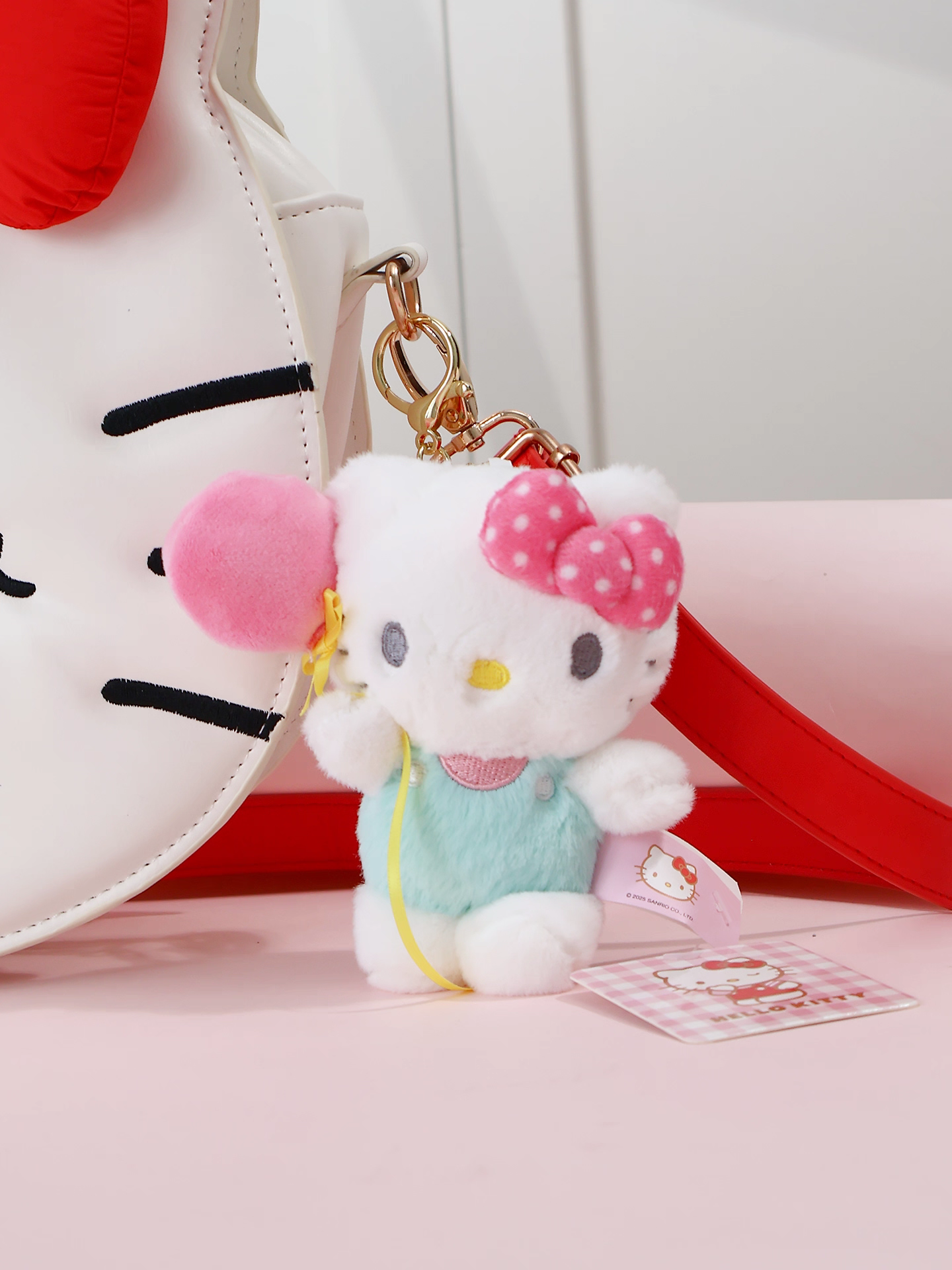Hello Kitty Plush Keychain - Genuine