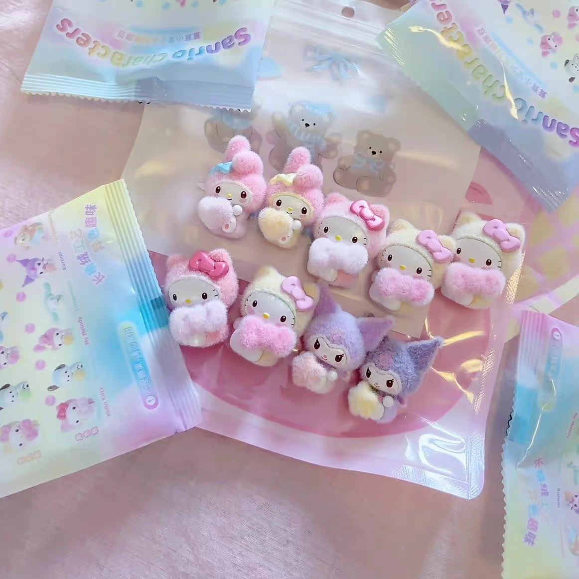 Moetch x Sanrio Fuzzy Rainbow Babies Minis