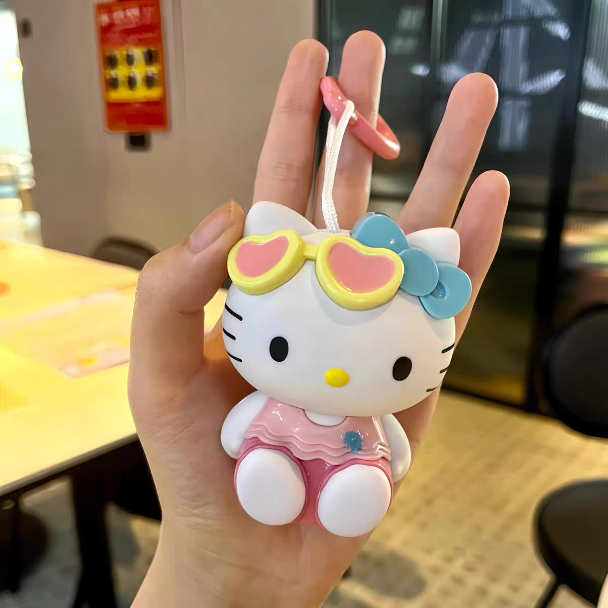 Tanning Color Changing Cute HK Keychain