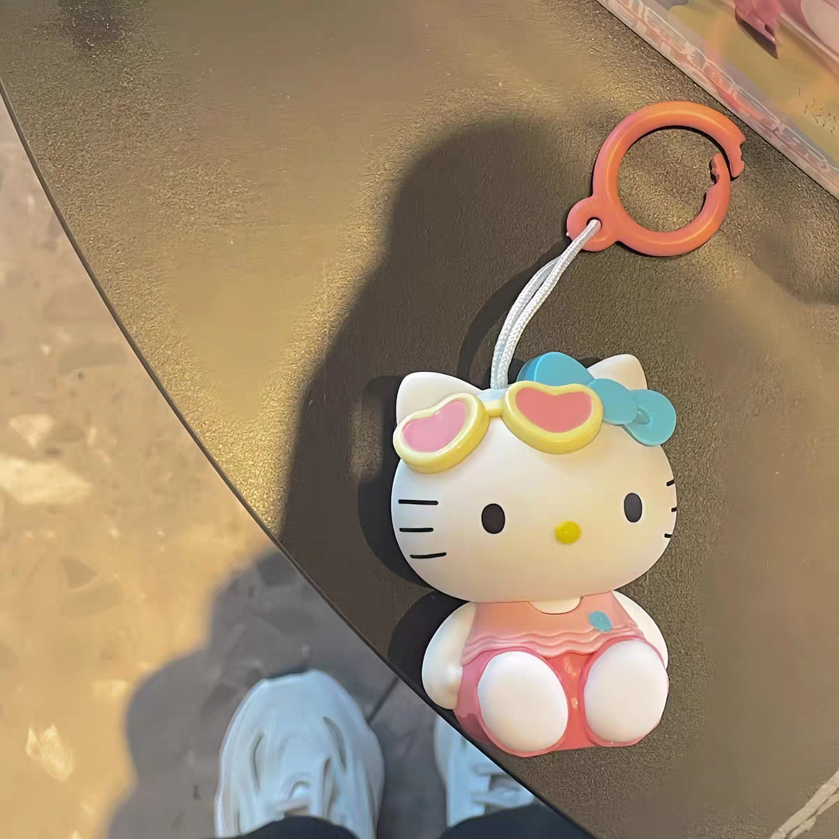 Tanning Color Changing Cute HK Keychain