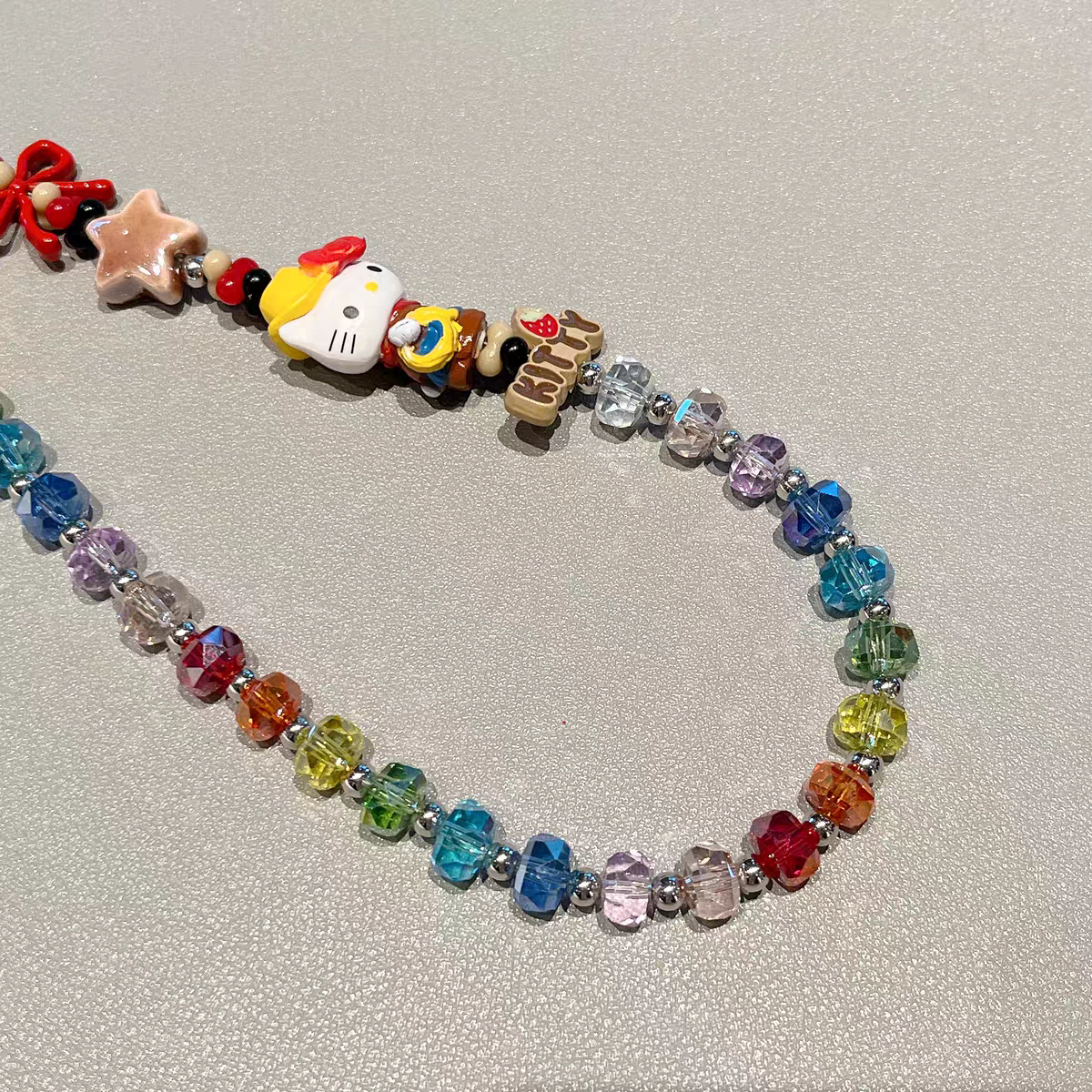 Cute Hat Hello Kitty Phone/Key Charm