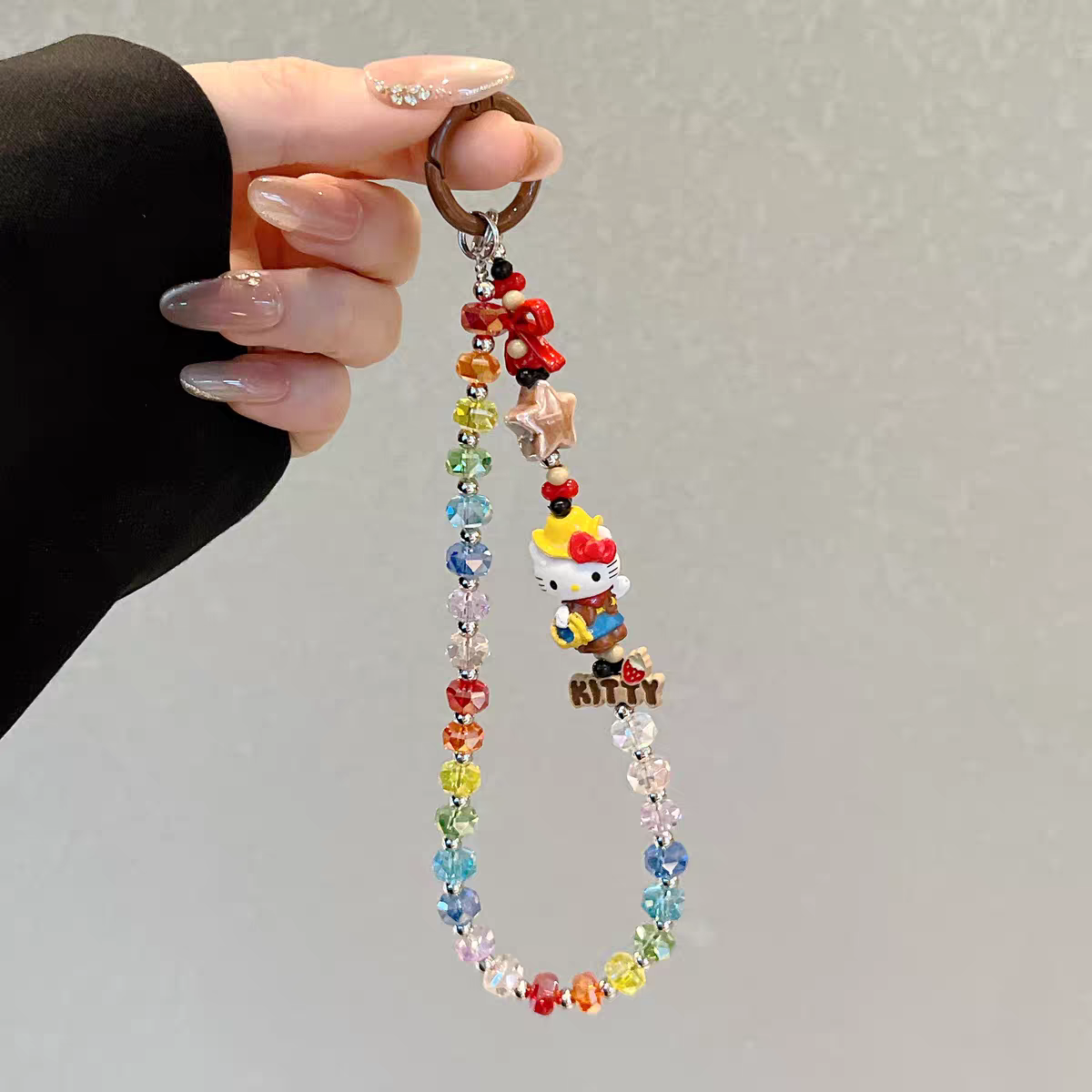 Cute Hat Hello Kitty Phone/Key Charm