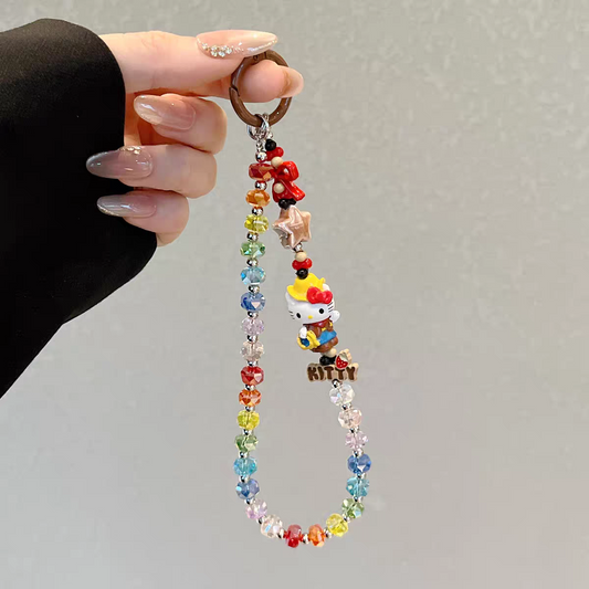 Cute Hat Hello Kitty Phone/Key Charm