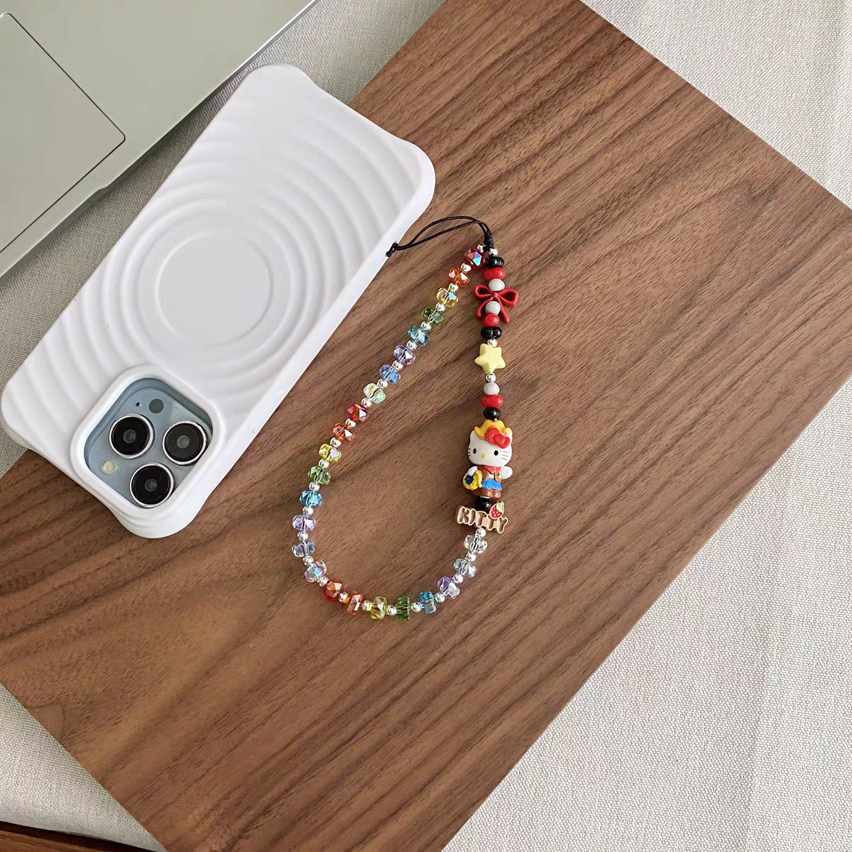 Cute Hat Hello Kitty Phone/Key Charm