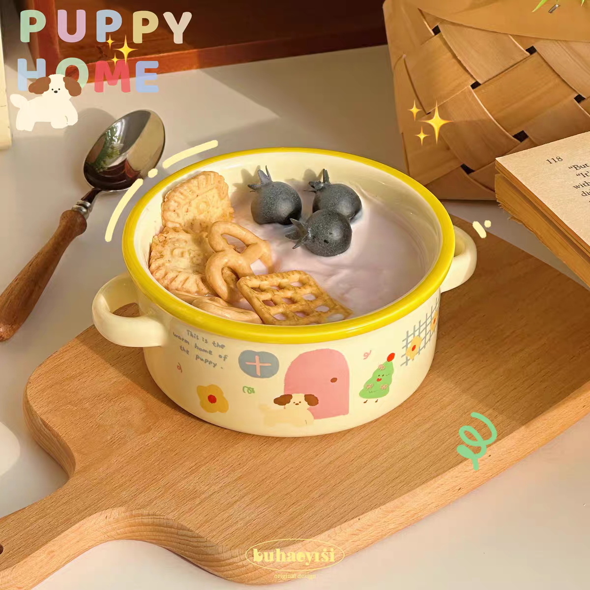 Kawaii Illustration Ceramic Tableware Set