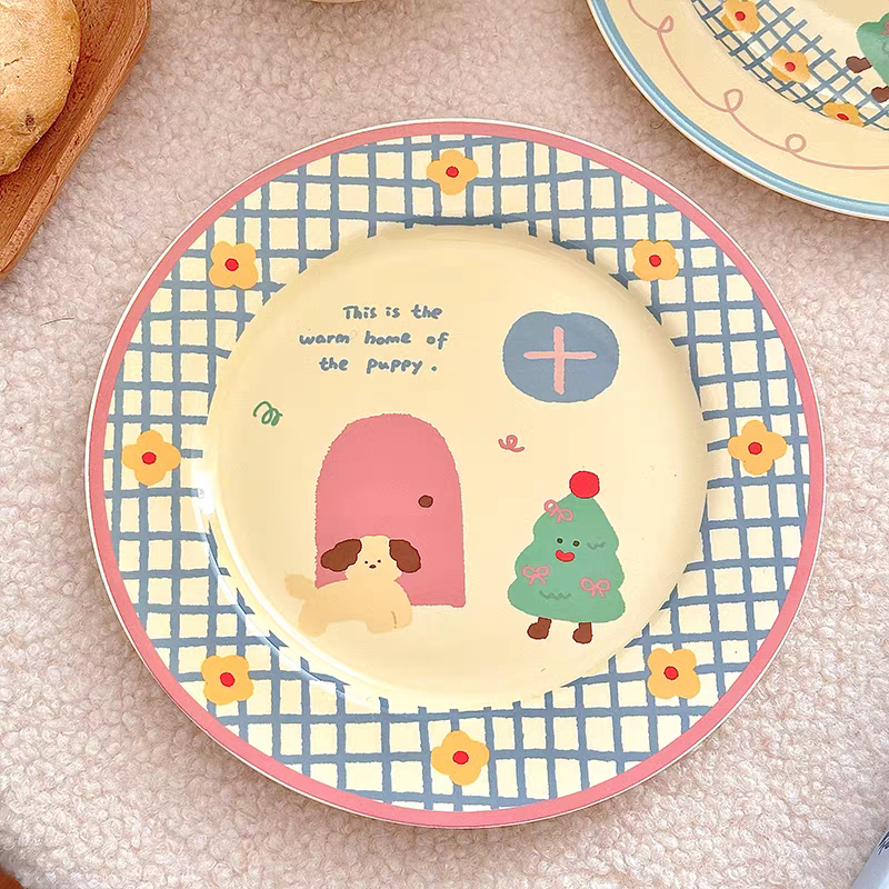 Kawaii Illustration Ceramic Tableware Set