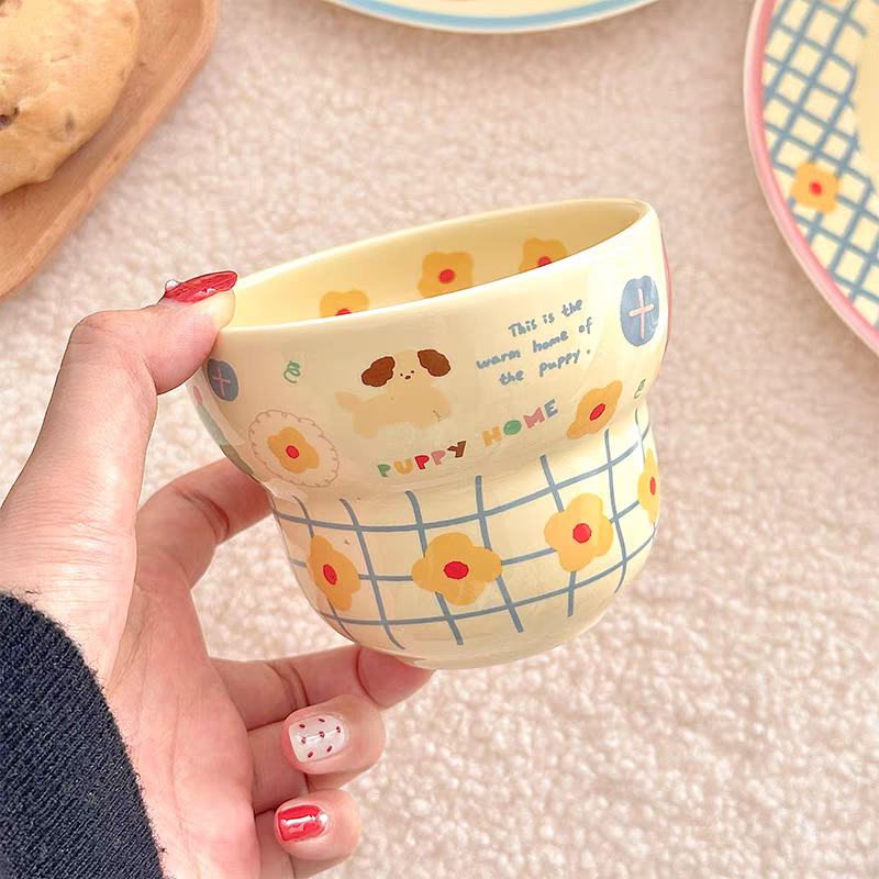 Kawaii Illustration Ceramic Tableware Set