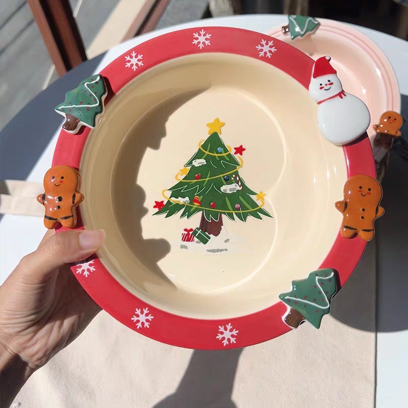 Handmade Christmas Ceramic Plate