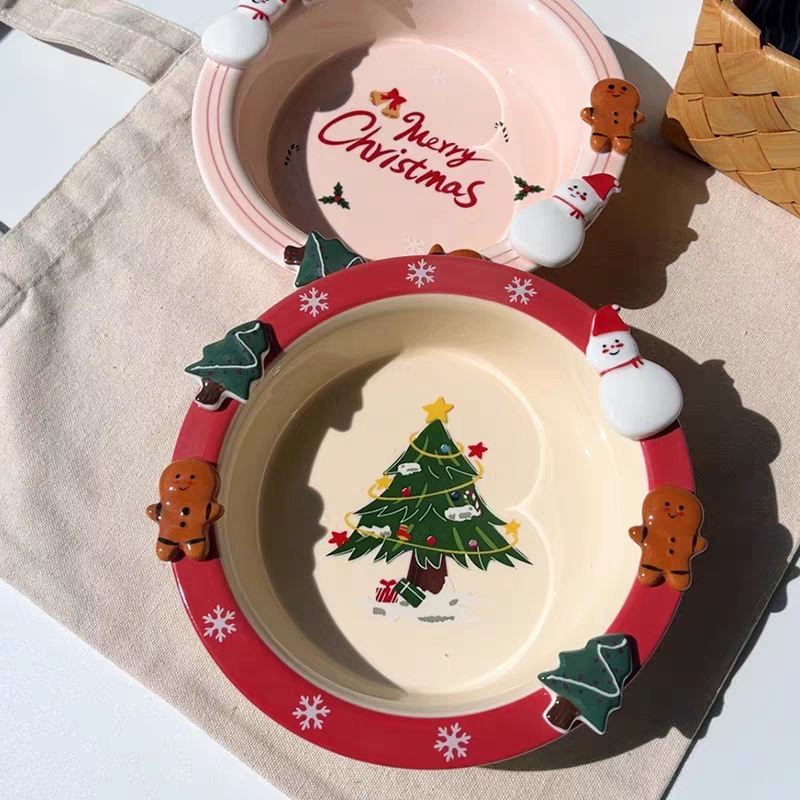Handmade Christmas Ceramic Plate