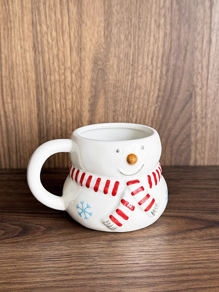 White Snowman Ceramic Mug