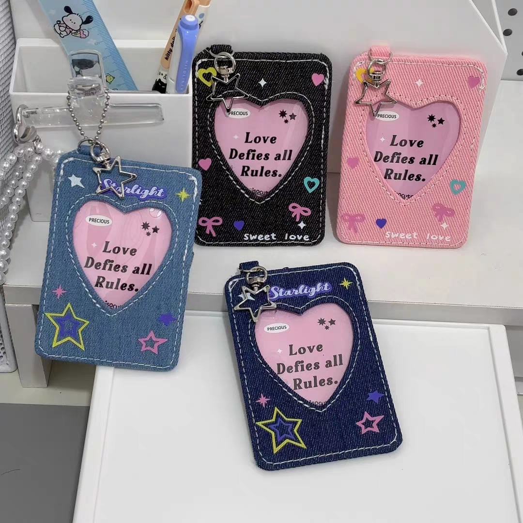 Denim Photo Card Holder