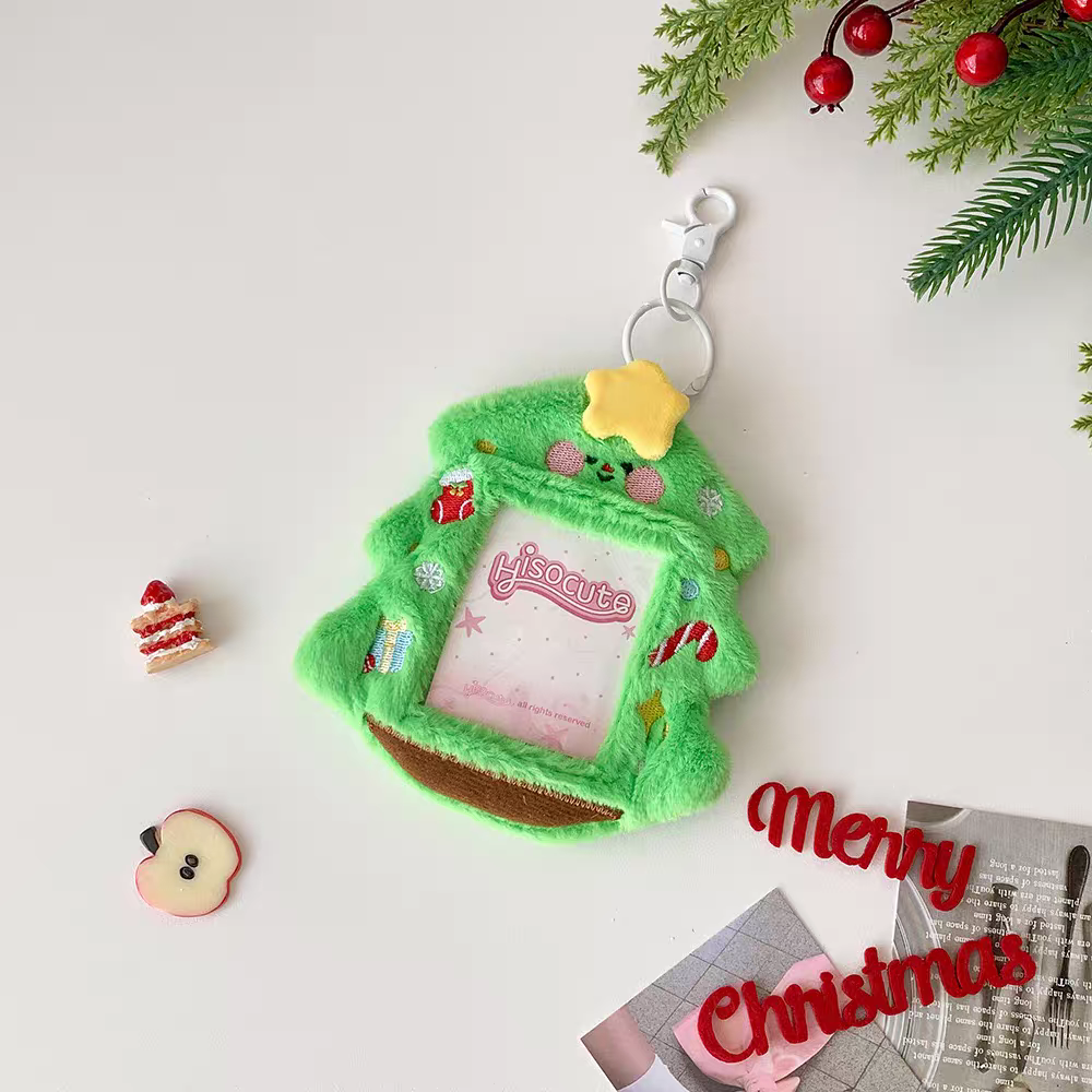 HiSoCute Christmas Plushie Photo Card Holder/Bag Charm