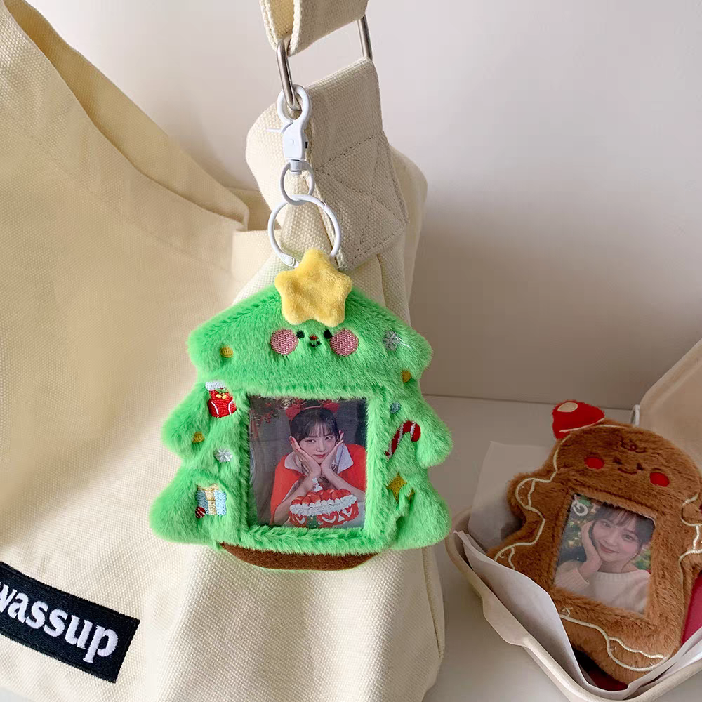 HiSoCute Christmas Plushie Photo Card Holder/Bag Charm
