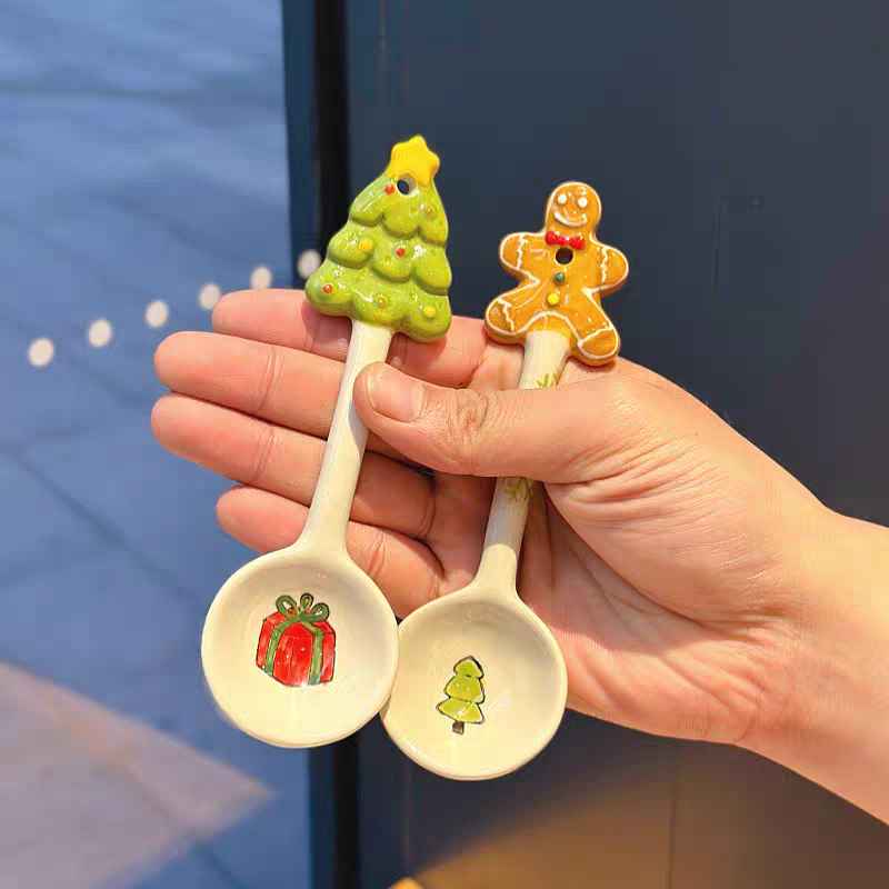 Christmas Ceramic Spoon