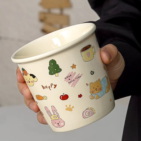 Cozy Living Pet Theme Ceramic Latte Cup