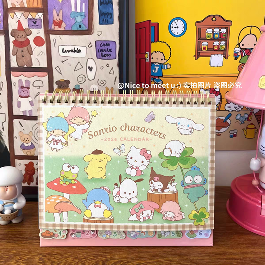 Sanrio Calender - 2026 - Mixed Characters