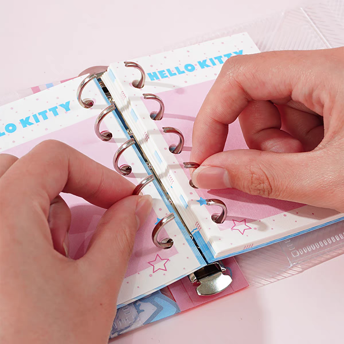 Hello Kitty Ring Reusable Binder Diary Planner
