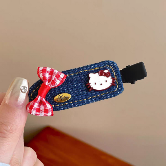 Blue Denim HK Hair Clip (Dark Blue)