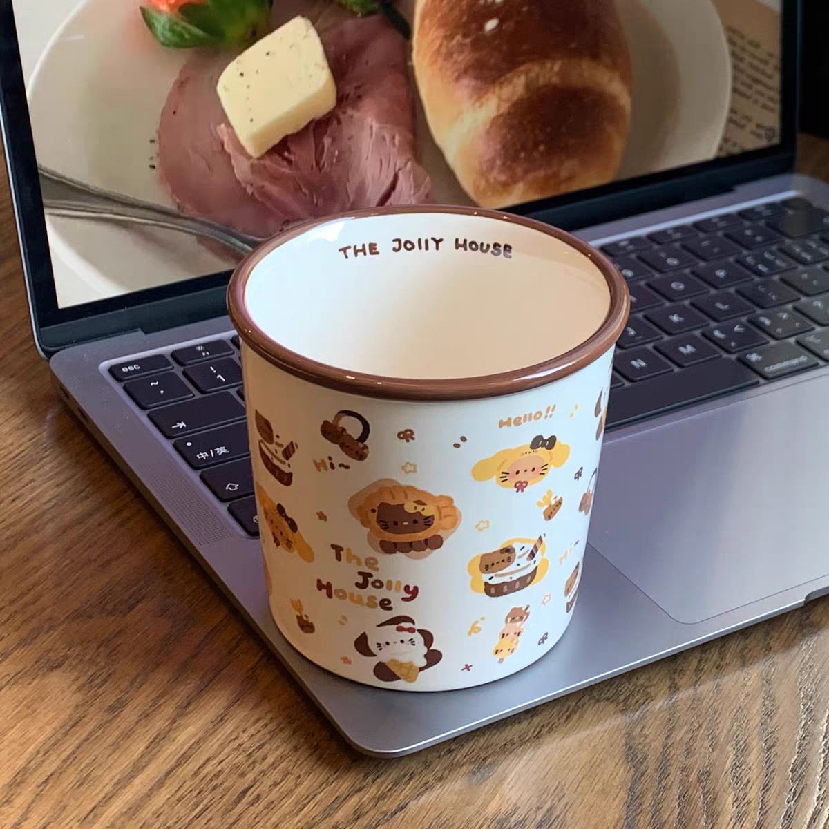 Aesthetic Jolly House Kitty Themed Ceramic Cup