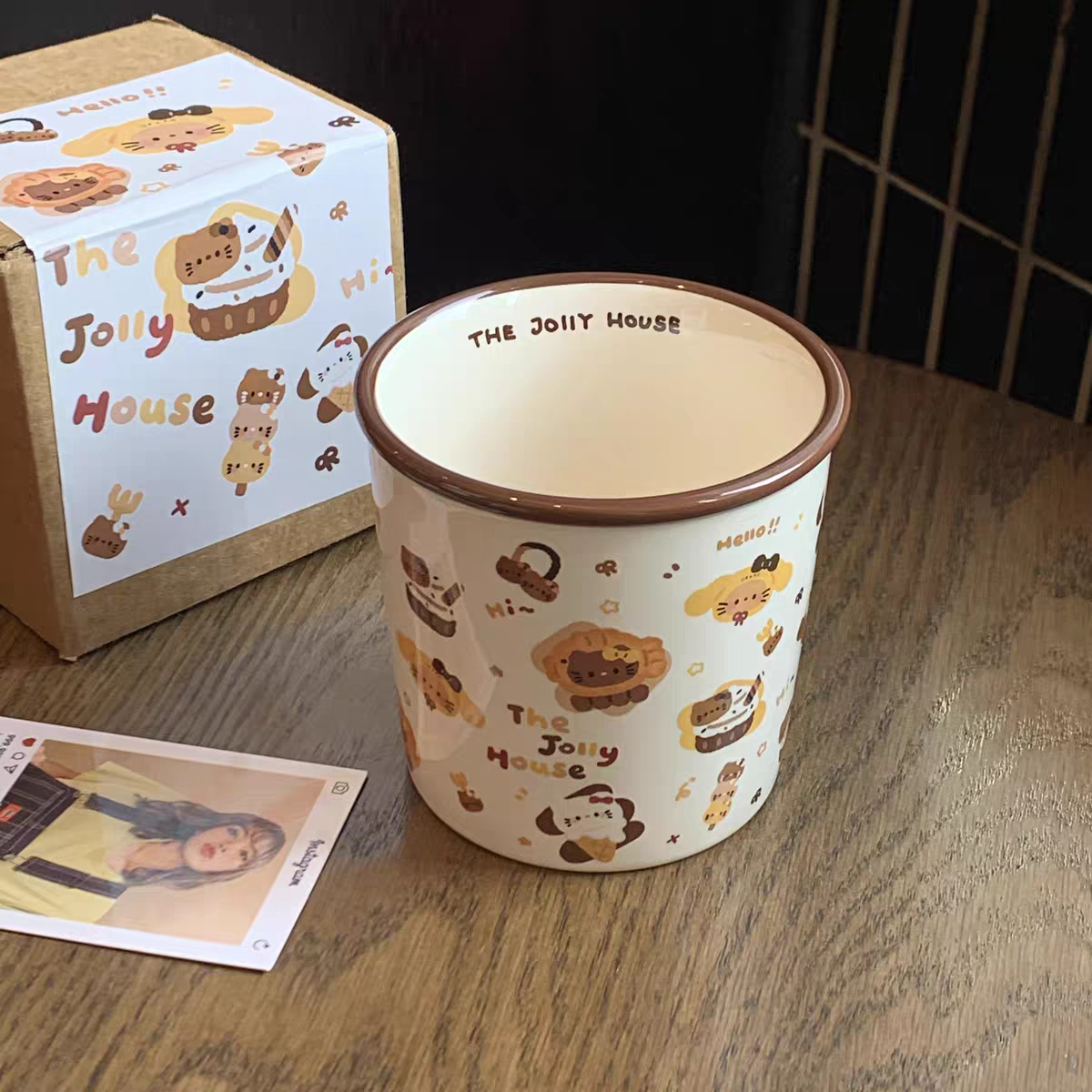 Aesthetic Jolly House Kitty Themed Ceramic Cup