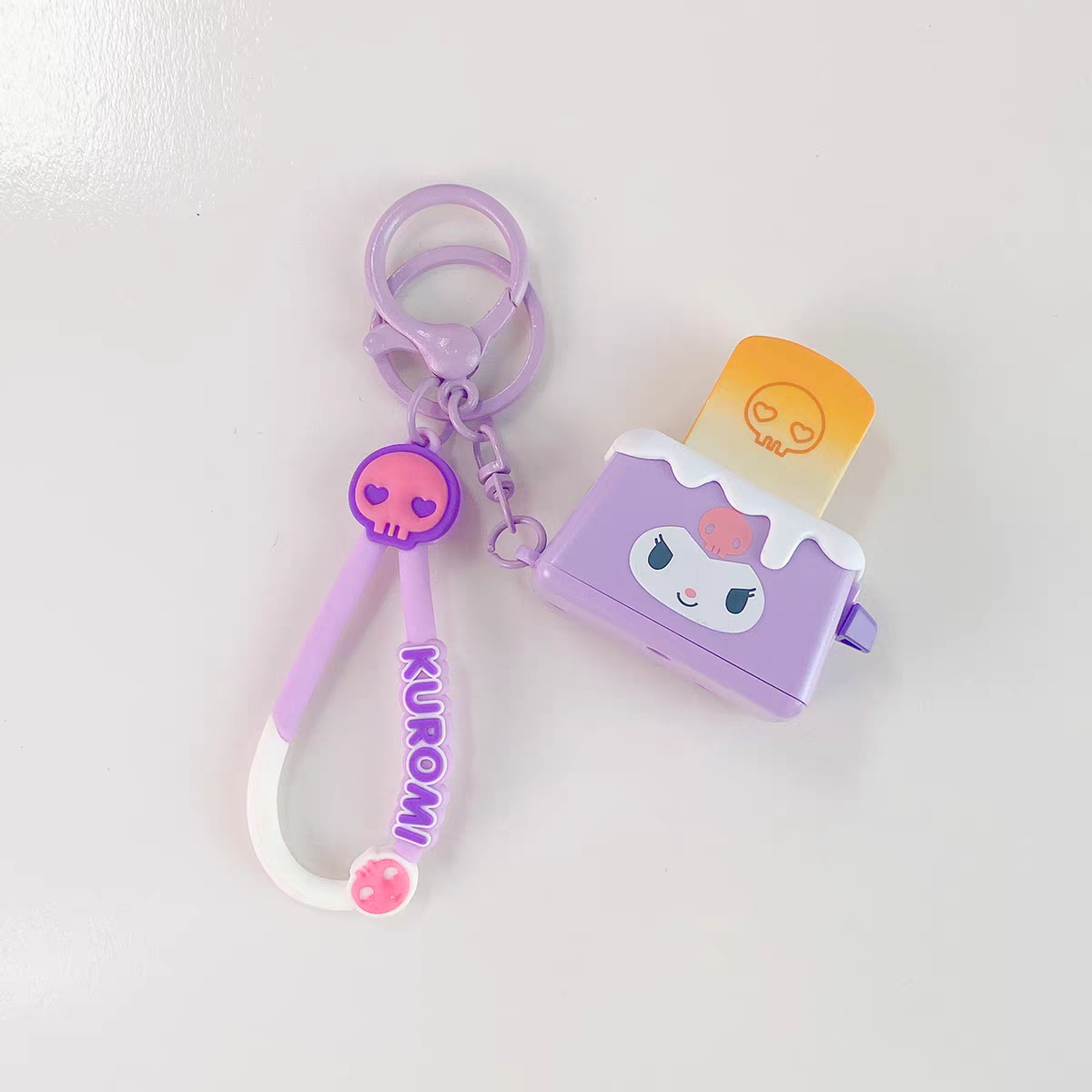 Kuromi Toast Keychain - Genuine