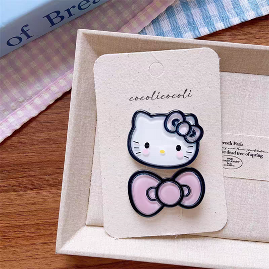 Hello Kitty Resin Hair Clips - Pair