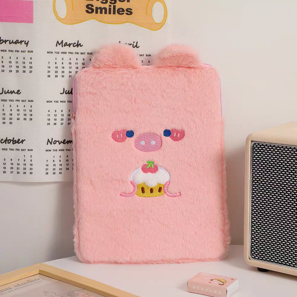 Kawaii Plush Tab/Storage Pouch - 29 x 22 cm