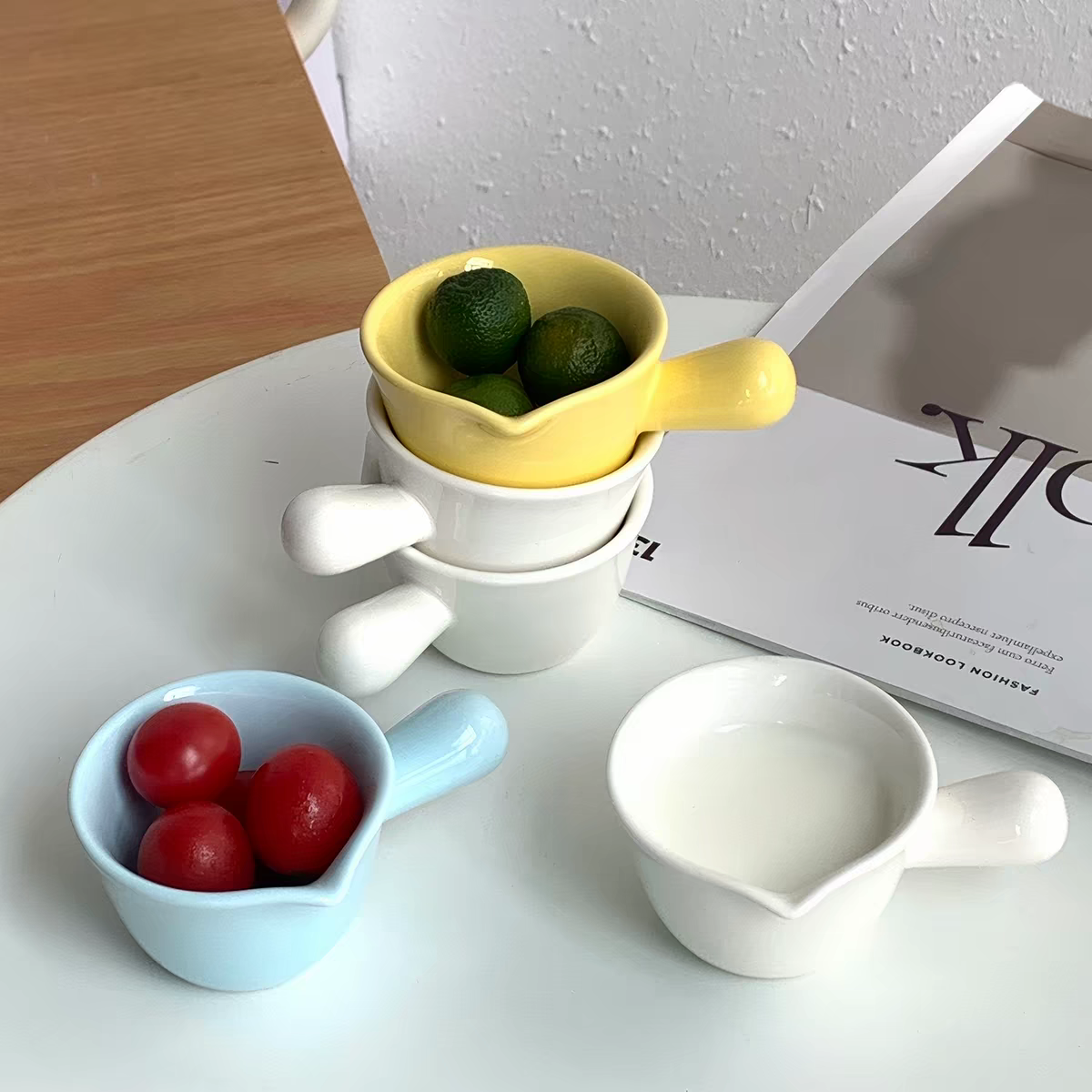 Pastel Ceramic Espresso Pouring Cup
