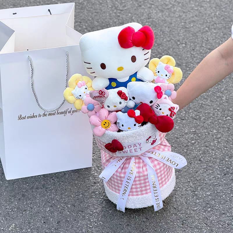 Red HK Handmade Plush Bouquet