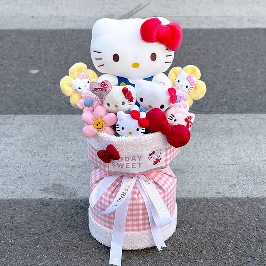 Red HK Handmade Plush Bouquet