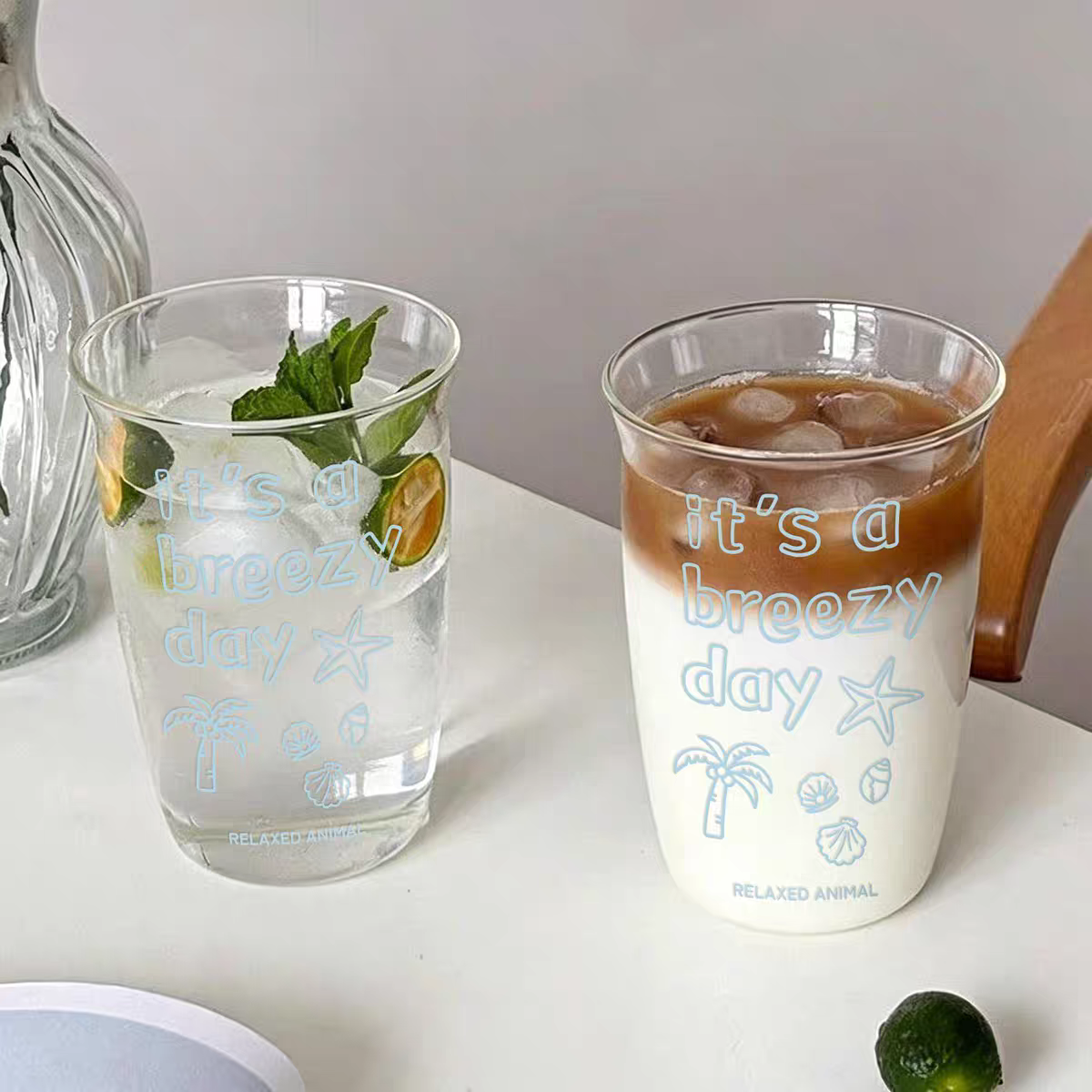 Breezy Day Clear Glass Tumbler