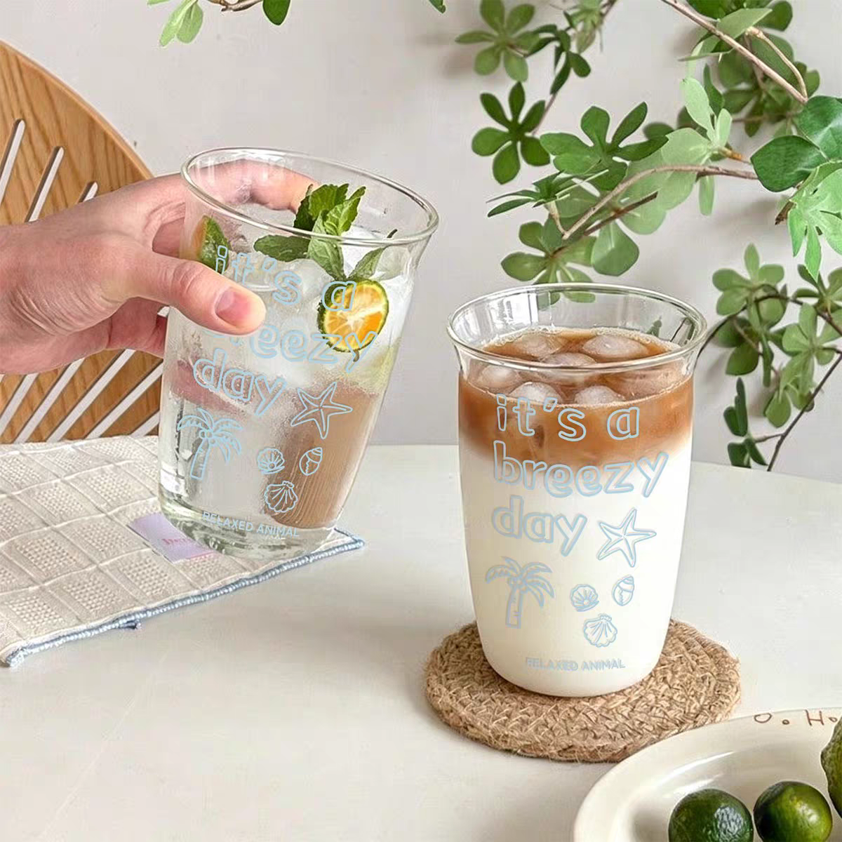 Breezy Day Clear Glass Tumbler