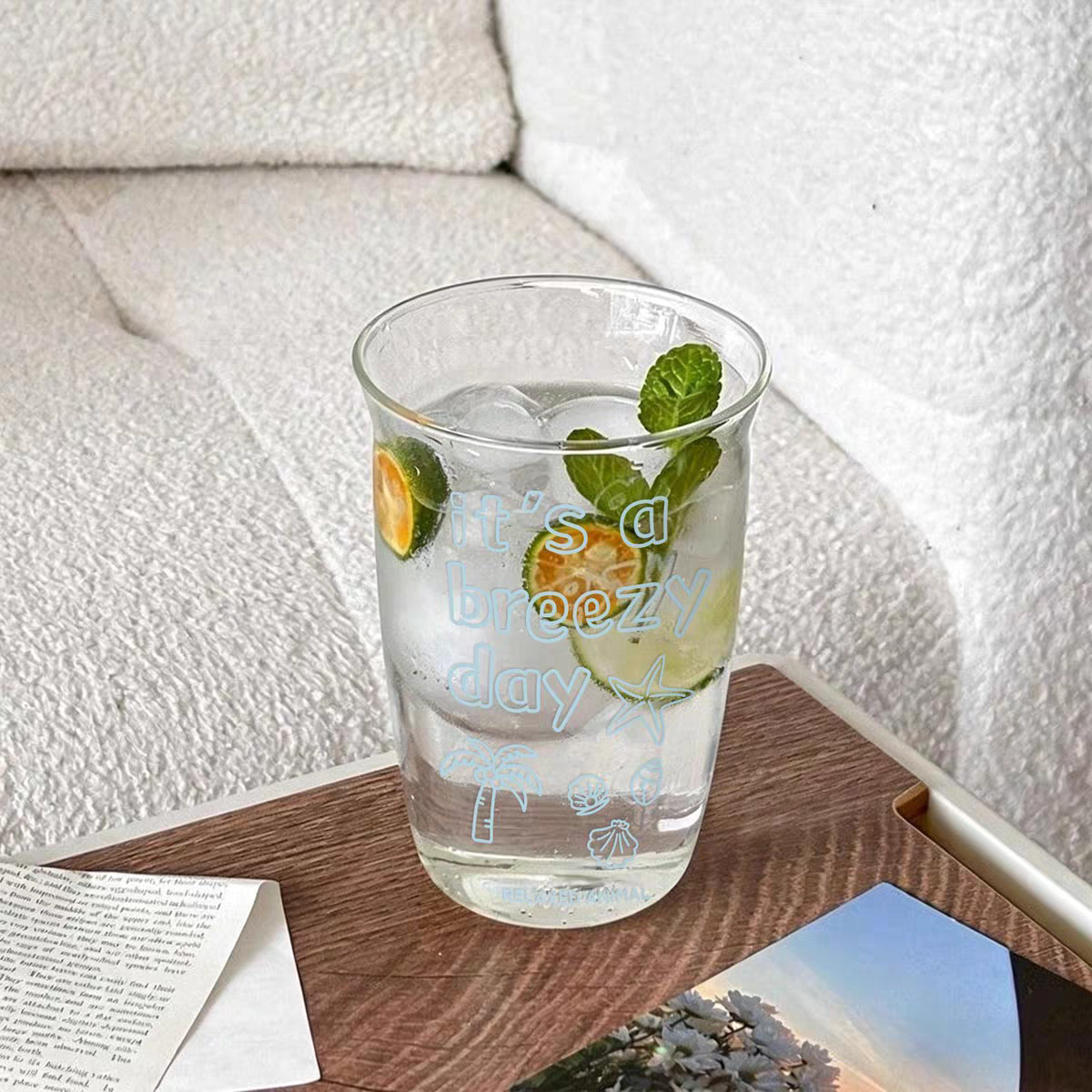 Breezy Day Clear Glass Tumbler