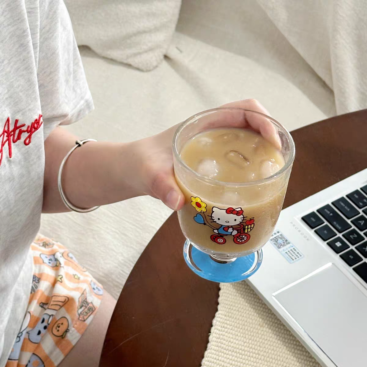 Cute Kitty Glass Cup