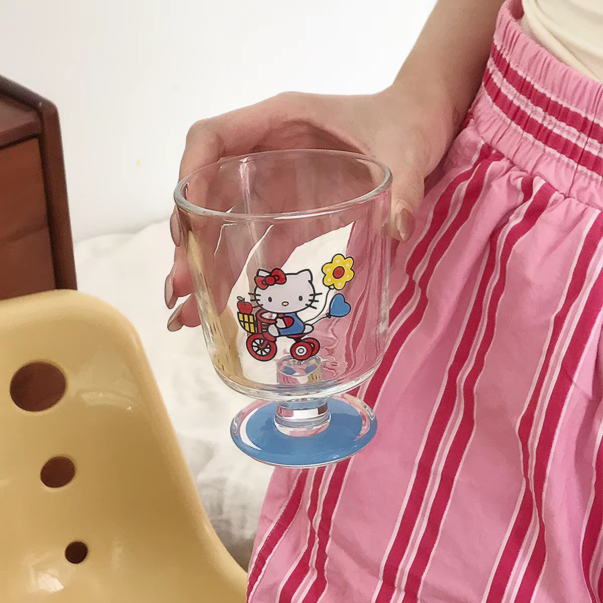 Cute Kitty Glass Cup