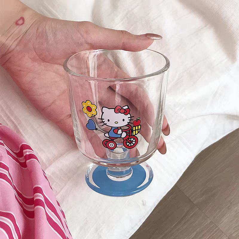 Cute Kitty Glass Cup