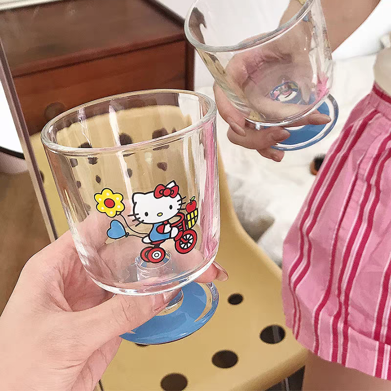 Cute Kitty Glass Cup