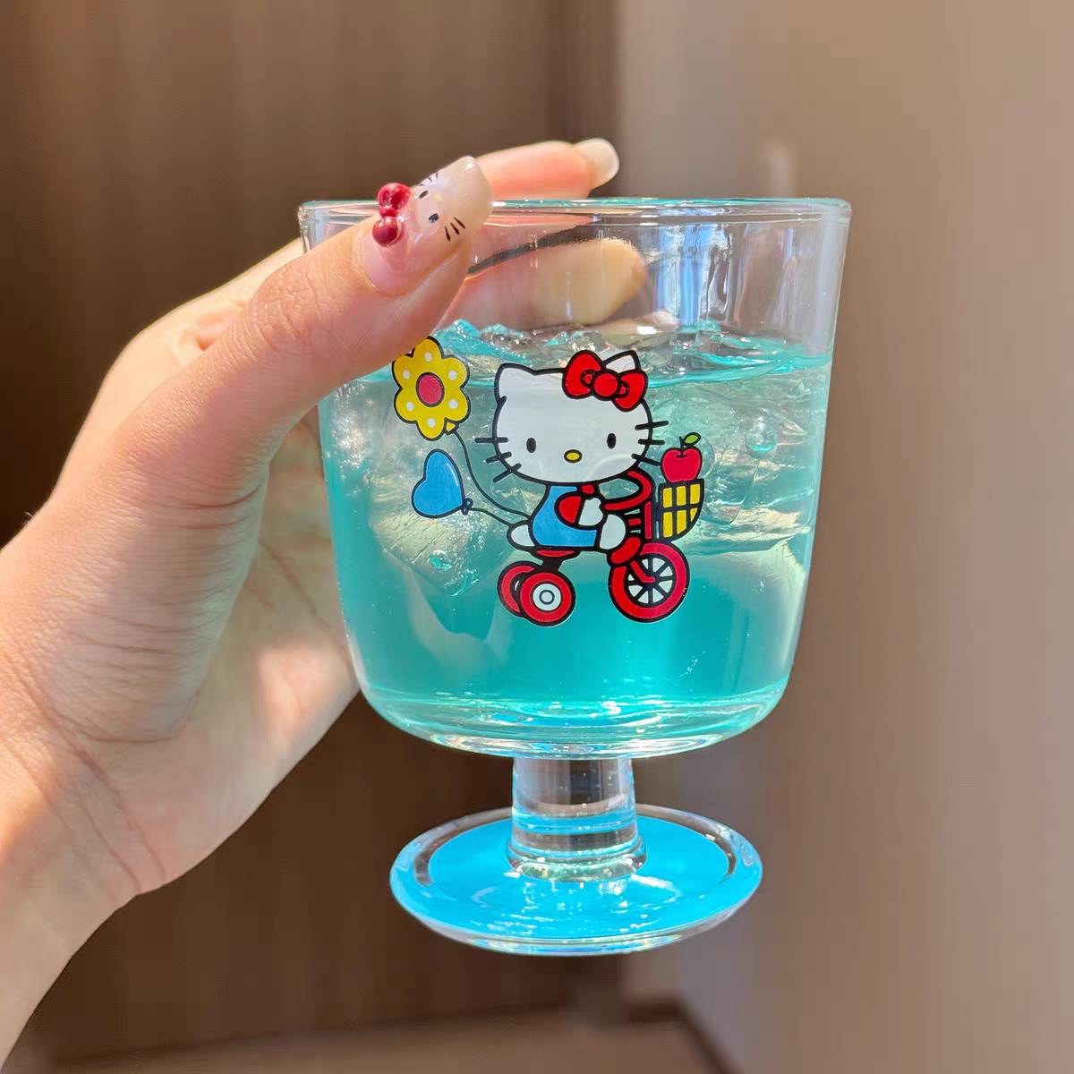 Cute Kitty Glass Cup