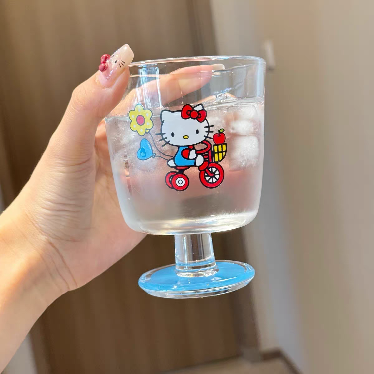 Cute Kitty Glass Cup