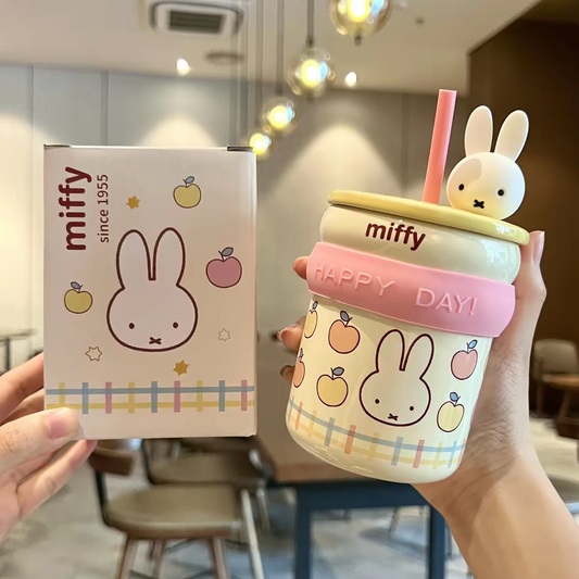 Miffy Ceramic Straw Mug
