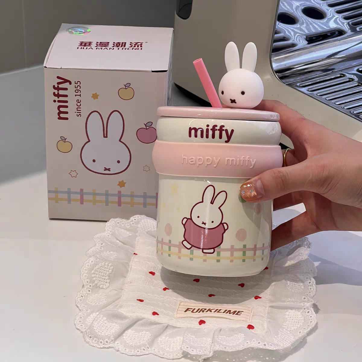 Miffy Ceramic Straw Mug