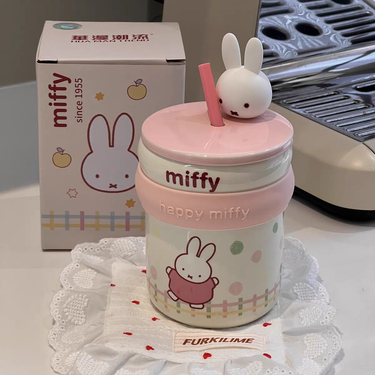 Miffy Ceramic Straw Mug