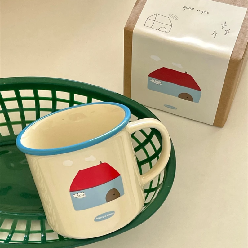 Sweet House Ceramic Handle Mug