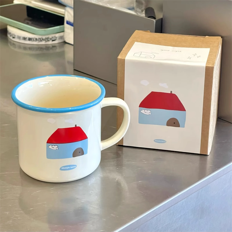 Sweet House Ceramic Handle Mug