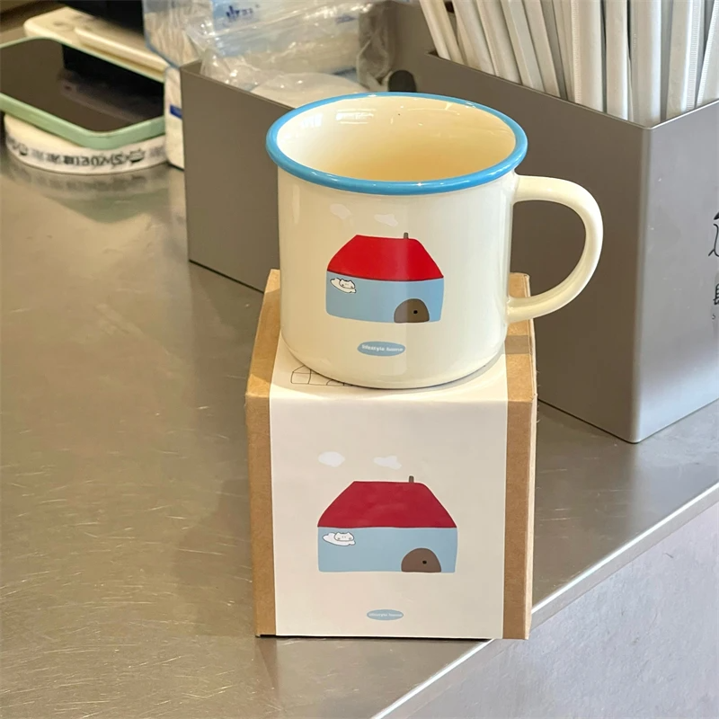 Sweet House Ceramic Handle Mug