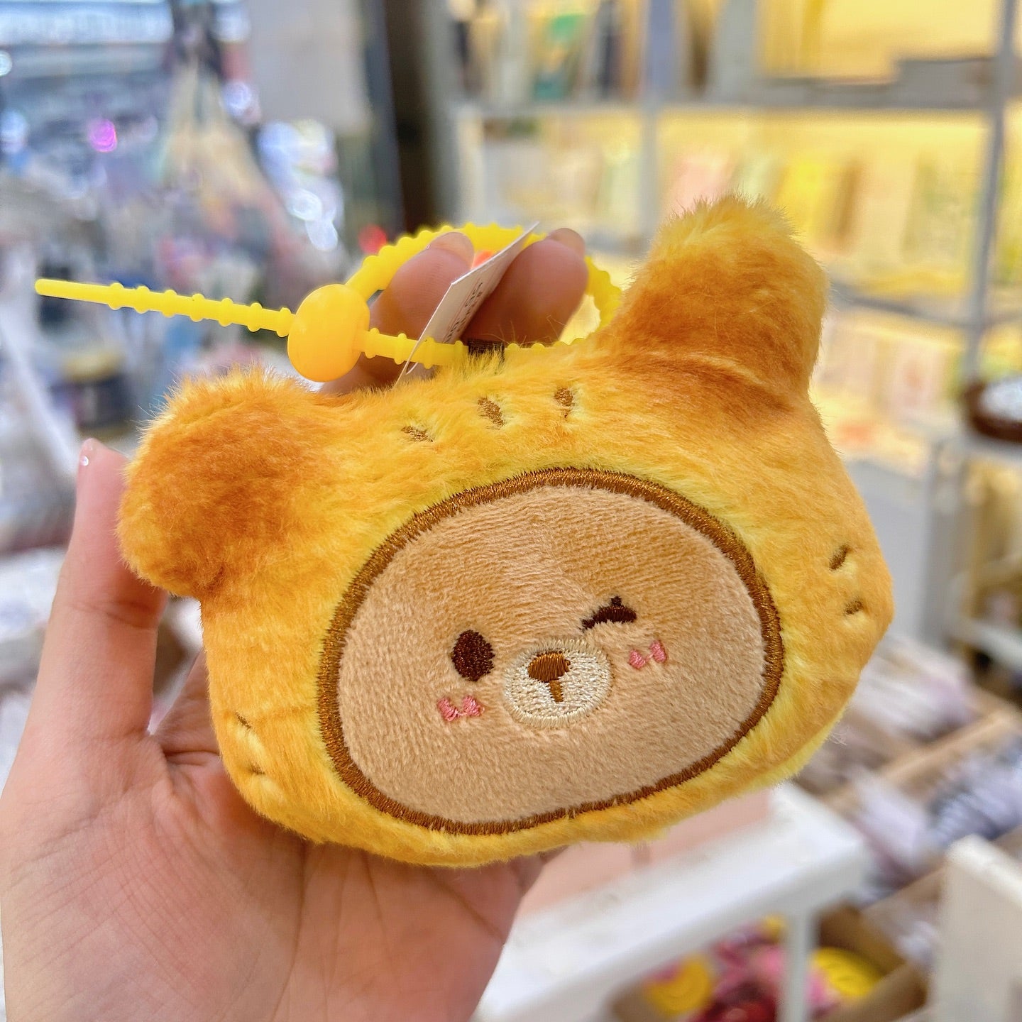 Bear Cake Plush Keychain